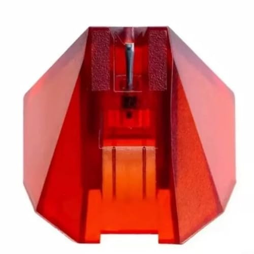 Tidgel Replacement Stylus Needle for Ortofon 2M Series, MM Moving Magnet Cartridge Tip, Red(Red)