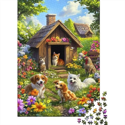 Dog House Garden 1000 Piece Jigsaw Puzzle for Adults Relax
