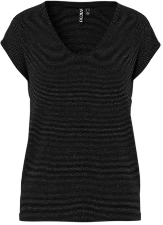 PIECES Female T-Shirt PCBILLO Glitter | T-shirt