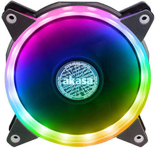 Akasa VEGAS AR7 | ARGB Fans | Cooling Case Fan | 1500 RPM | 120 mm | AK-FN099 | Included Addressable RGB LED 3 Pin to 4 Pin Adapter Cable