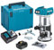 Makita DRT50ZJ 18V 1/4 Zoll Laminat Router Trimmer 1 x 5,0Ah Akku BL1850 + DC18RC Ladegerät & Koffer