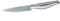 Nirosta Küchenmesser Swing 23 cm – Gezahnte Klinge mit 11 cm – Scharfes Messer in Profi-Qualität für Obst, Gemüse & Co – Handgeschärfter Taper-Klingenschliff – Sandgestrahlter Anti-Rutsch-Griff