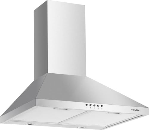 Glem GHP663IX cappa aspirante 633 m³/h Cappa aspirante a parete Acciaio inossidabile A