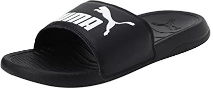PUMA Unisex Popcat 20 Slide Sandal, Black (Puma Black-Puma White 09), 4 UK