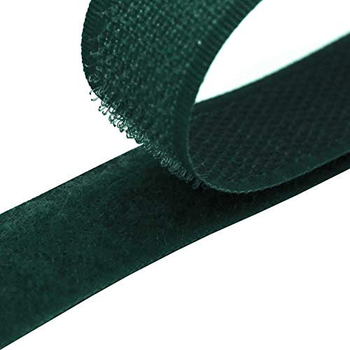4m Klettband zum Nähen 20mm Flausch- & Hakenband 50 Farben Klettverschluss, Größe:20mm, Gurtband:605 grün