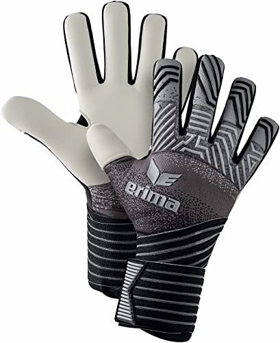 Erima Erwachsene Flex RD Pro Torwarthandschuh, schwarz/grau/weiß, 12