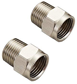 Gangang Symmons Tempcontrol Thermostat-Mischventil, Messing gehärtetes Ventil, Einlass NPS G1/2, Auslass NPS G1/2, Solarenergieventil, Wasserhahn mit Rückschlagventil (NPT 1/2 Adapter)