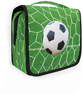 RXYY Hängend Kulturtasche Sport Ball Fußball Fußball ausklappbar Bad Turnhalle Kulturbeutel Veranstalter tragbar kosmetisch Waschtasche für Frauen Mädchen