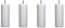 Someo 4 Pieds cylindriques Bois Blanc 15 cm