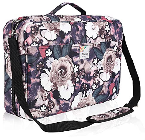 Shulaner Federmäppchen mit Schlitz für 480 bis 488 Buntstifte oder 320 bis 328 Farbgelstifte mit Reißverschluss, große Kapazität, NylonStiftOrganizerTasche mit Schultergurt für Studenten oder