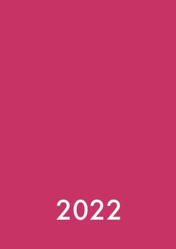 Kalender 2022 A4 - 1 Seite / Tag: Großer und dicker Planer, als Timer, Tagebuch und Tageskalender (pink)