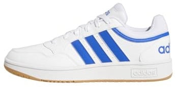 adidas Hoops 3.0 Low Classic Vintage Shoes, Sneakers Uomo, Cloud White Royal Blue Gum, 49 1/3 EU