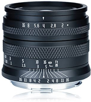 AstrHori 50mm F2.0 Objektiv mit großer Blende Manuelles Vollformat-Objektiv Kompatibel mit Sony E-Mount Mirrorless CameraA7,A7R,A7S,A9,A6000,A6300,A6400,A6500,A5000,A6600 usw(Schwarz)