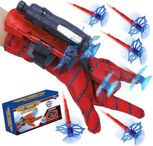 Aofentop Spider Web Shooters - Spider Launcher Gloves Wrist Toys for 5+ Year Old Boys Girls Kids Plastic Cosplay Glove Funny Kids Educational