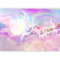 murando - Photo Wallpaper Nursery 300x210 cm / 118x83 - Non-Woven Premium Art Print Fleece Wall Mural Decoration Poster Picture Design Modern - Unicorn Rainbow Castle Clouds Pegasus a-A-10322-a-a