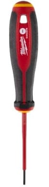 VDE - Cacciavite trilocale piatto MILWAUKEE '4932478712 con 0,4 x 2,5 x 75 m/m