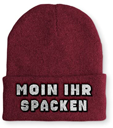 Moin ihr Spacken Statement Beanie Mütze für Damen und Herren