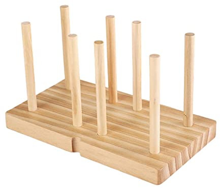 MagiDeal Porte-gobelet en papier en bois Distributeur de gobelets Support de stockage de tasses à café Support de grande capacité pour restaurant Bureau, Double 8cm