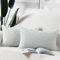 Madizz 2er Set Boho Gestreifte Kissenbezüge Weicher Kord Dekorativer Kissenbezug für Schlafzimmer Sofa Kissenhülle Grauweiß 30 x 50 cm
