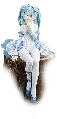 EyLuL 15cm mit Anime Hatsune Miku Feen Kawaii Sitzende Haltung Figur mit Anime Figur Statue Ornament