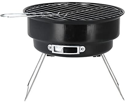 Kuuleyn Mini Portable Charcoal Grill, Grill for Outdoor Cooking, Mini Round Barbecue Grill Set Portable Iron Charcoal Grill for Home Kitchen BBQ Picnic Camping