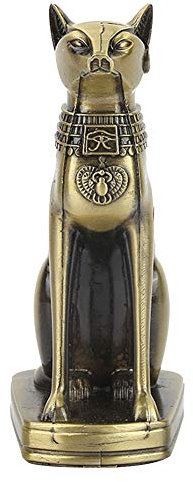 Ägyptische Katzenstatue, Bastet Statuette Dekoration Antikes Ägypten Katzenfigur Ägyptische Büste Originelle Geschenkidee DEK für Home Room Garden Ornament Exquisite Decor