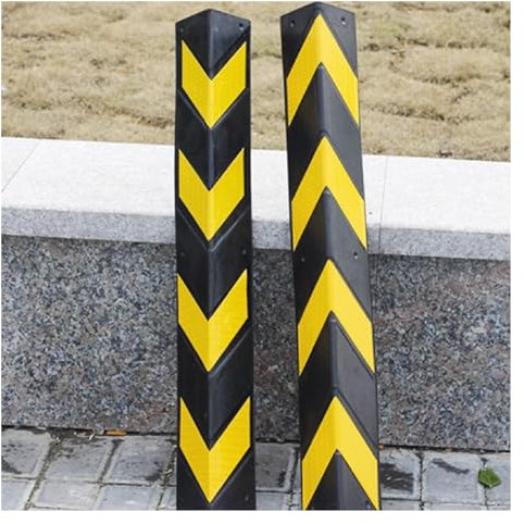 Garagen Wandschutz Eckkantenschutz For Garagen, 100 X 10 X 0,8 Cm, Antikollisionswinkel For Autostoßstangen, Verkehrswarnstreifen For Garage, Parkplatz, Lager ( Color : Black+Yellow , Size : 50PCS )