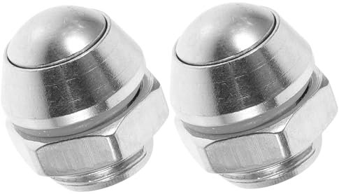 KICHOUSE 2pcs 14mm Pressure Cooker Safety Relief Valves Universal Pressure Relief Jigger Valves for Silver Flat Design Compatible Models