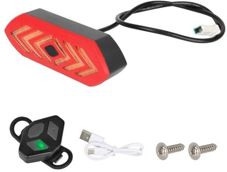 Fututech Rücklicht, kabellos, für Segway Ninebot G30D, Warnlicht, Blinker, wiederaufladbar, für Elektroroller, Zubehör (für G30 D)