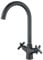 BELZ Kitchen Mixer Taps Dual Lever Control Classic Design 360° Swivel Spout Brass Bar Faucets for Kitchen Sink&Bar (Matte Black)