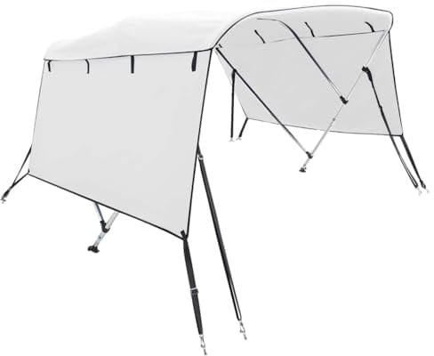vidaXL 3-Bow Bimini-Top mit Seitenteilen 183x(137-152) x137 cm