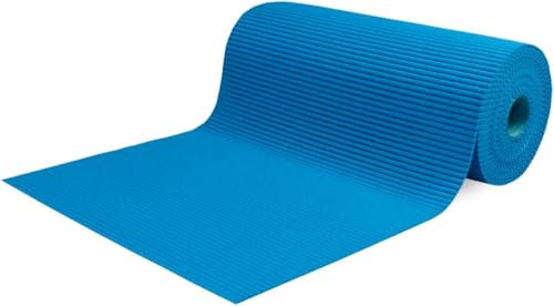 Alfombra al metro para exterior, pasillo, borde de piscina, alfombra de goma antideslizante, multiusos, absorbente, esponja Aquamat, color liso (turquesa, 150 x 65 cm)