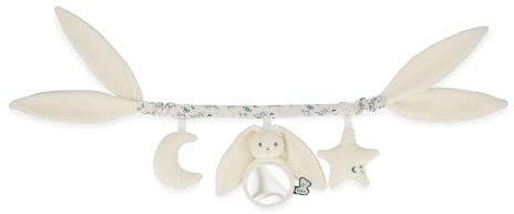 KALOO Cadena Ideal para Cochecito, Cuna, arrullo Longitud 40cm Lapinoo Arco de Actividades para bebé con sonajero Color Crema Desde el Nacimiento K218023