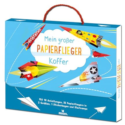 Mein großer Papierflieger-Koffer, White, zwei Größen