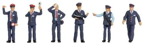 NOCH H0 French Train Officers French Charm 6 Figures for Gauge H0 Unique Details