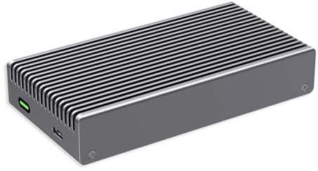 LMP DataFlash USB4 – Boîtier en Aluminium USB4 40 Gbps pour SSD M.2 NVMe PCIe (SSD Non Inclus) – USB C Compatible Thunderbolt 3 et 4