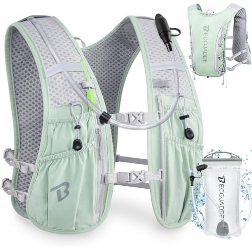 BECOJADDE 5 Liter Laufweste Leicht für Damen und Herren, Ideal für Marathon, Trailrunning, Radfahren, Wandern und Joggen