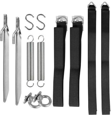 Tokenhigh Awning Tie Down Kit, Universal Caravan Awning Storm Straps Set, Heavy Duty Storm Band Awning Kits Secure Fit Acessories and Parts for Caravan Motorhome, Campervan, Air Awnings