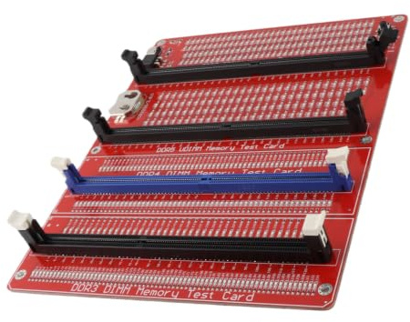 Odorkle Testeur de Mémoire 4 en 1, Outil de Diagnostic pour DDR3 DDR4 DDR5 UDIMM RDIMM avec Voyant Lumineux, Analyseur de RAM pour Ordinateur de Bureau