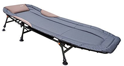 Carpline24 Economic 6-Bein Bedchair Angelliege Grau