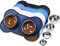 VIVAGLORY Bols pour Chiens, Bols pour Nourriture pour Chiens, Bols pour Eau pour Chats et Chiots en Acier Inoxydable avec Tapis en Silicone Antidérapant et Anti-éclaboussures, Grand, Bleu Marine Foncé