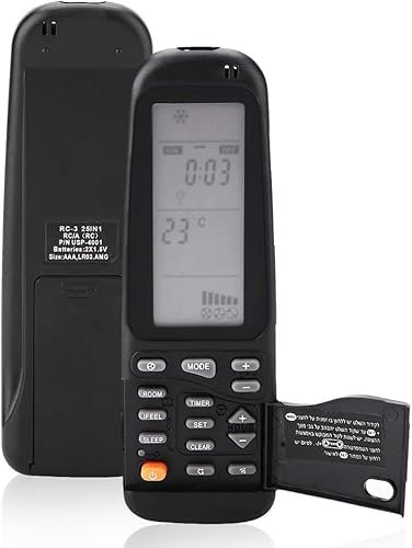 CABLEPELADO Mando Universal para Aire Acondicionado | Controlador Temperatura | Control Remoto Aire | A/C | Mando reemplazo | 25 en 1 | Compatible con Electra/Airwell/Emailair/Elco RC/RC-3/4/5/7