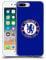 Head Case Designs Officially Licensed Chelsea Football Club Plain Blue Crest Soft Gel Case Compatible With Apple iPhone 7 Plus/iPhone 8 Plus