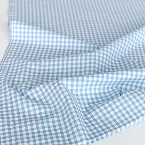 TOLKO 50cm Baumwollstoff Meterware kariert | Landhaus Karo Stoff als Kleiderstoff Dekostoff Vorhang Gardine Kissen Schürze Bezugsstoff 150cm breit Baumwoll-Stoffe zum Nähen