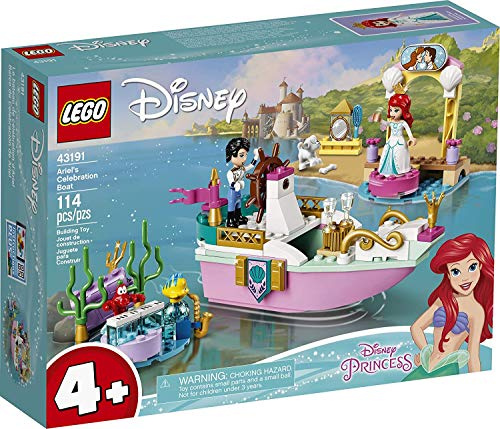 Lego Disney Ariel's Celebration Boat 43191 - Kreatives Starterset für Kinder, New 2021 (114-teilig)