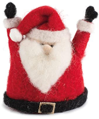 Baden - 1202487 - Eierwärmer, Aufsteller, Weihnachten, Nikolaus, rot, Filz, 12cm