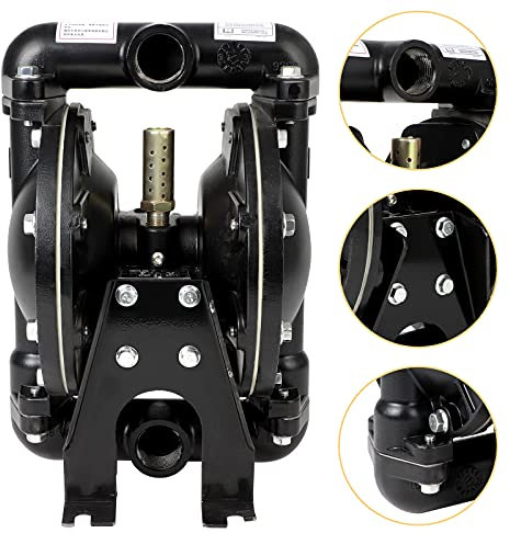 Air Operated Double Diaphragm Pump 1 IN Outlet 35 GPM Pneumatic Transfer