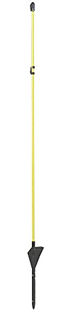 Kerbl 444293 Oval-Fiberglaspfahl, 10mm x 8mm Ovalpfahl, 110cm Gesamthöhe, 10 Stück