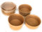 Nicoletti Contenitori in cartoncino Kraft 100% biodegradabili, insalatiera tonda o ciotola porta zuppa per cibi anche caldi, con o senza coperchio (1000cc, insalatiera kraft+ coperchio PET)