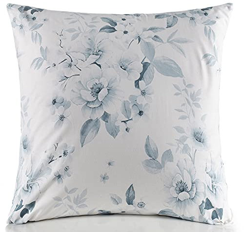 Kissenbezug Kissenhülle Kopfkissenbezug Pillow Cover Pillowcase 40x40 40x60 40x80 50x50 80x80 2er-Set Doppelpack 100% Baumwolle, Farbe: Grau Weiß, (Größe: 50 x 50 cm)